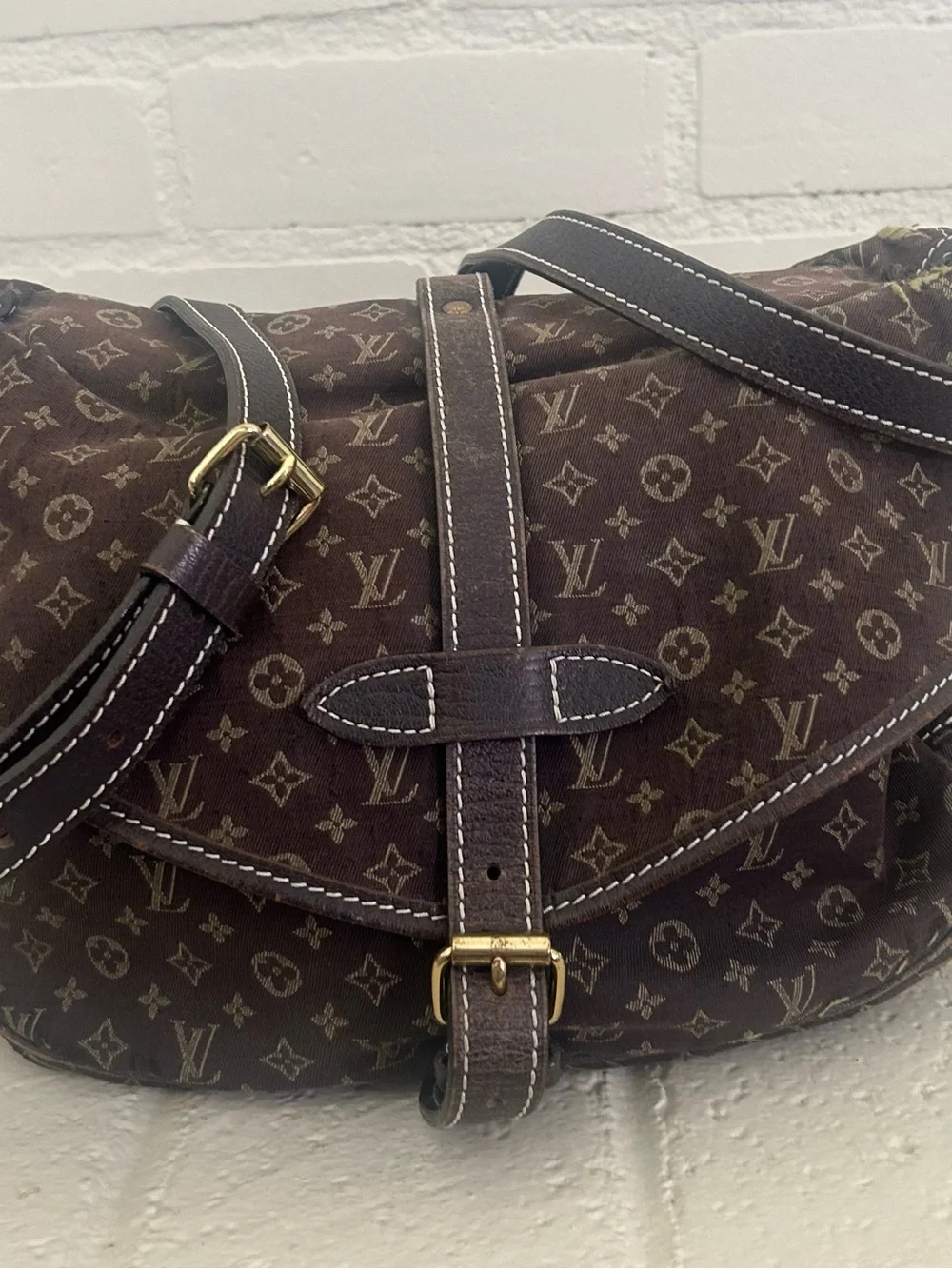 Louis Vuitton Ebene Saumur 25